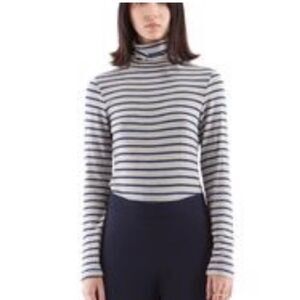 Hey Park and Lune Brooklyn‎ Striped Long Sleeve Cozy Turtleneck Sweater Pullover